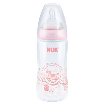 BIBERON NUK FC LATEX ROSA 300 ML