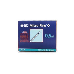 JERINGA INS.MICROFIN 0,5ML 12,7x0,33 10U