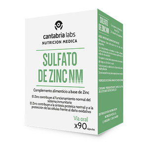 SULFATO DE ZINC NM 90 CAPSULAS CANTABRIA