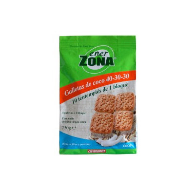 ENERZONA GALLETAS COCO 40 UD/BOLSA
