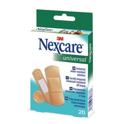 NEXCARE UNIVERSAL 3M 20 TIRAS