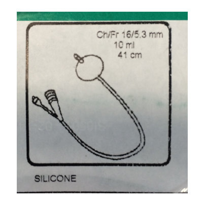 SONDA VESICAL SILICON FOLYSIL BALON CH16