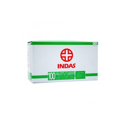 COMPRESAS GASA ESTERIL INDAS 100 UND