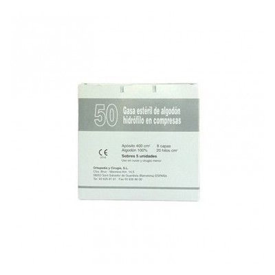 GASA ESTERIL ALGODON GRAN CRUZ 50 UDS