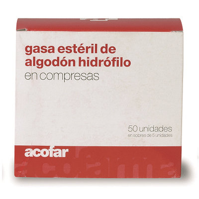 COMPRESAS GASA ESTERIL ACOFAR 50 UND
