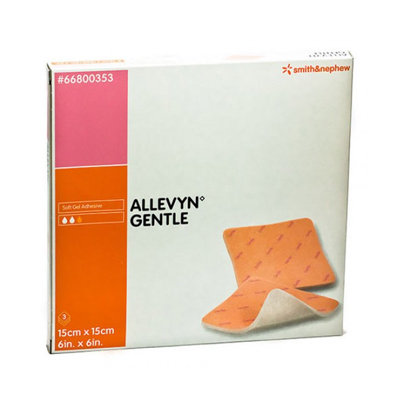 ALLEVYN GENTLE APOSITO ESTERIL 15X15CM 3