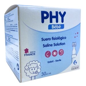 SUERO FISIOLOGICO PHY BEBE 30 UDS