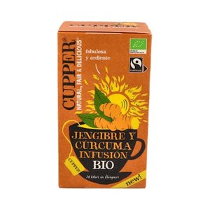 INFUSION JENGIBRE CURCUMA 20 BOLSAS CUPP