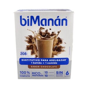 BIMANAN BATIDO CHOCOLATE 250 GRAMOS 5 UD