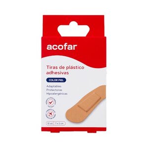 ACOFAR TIRITAS PLASTICO VIAJE 12 UD