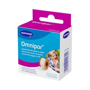 ESPARADRAPO OMNIPOR PAPEL 5 M X 2,5 CM
