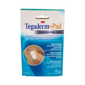 TEGADERM + PAD APOSITO ESTERIL 5 X 7,2CM