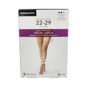 MEDIA LARGA FARMALASTIC CAMEL BLONDA EG