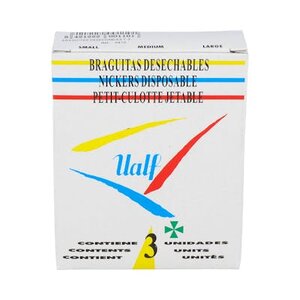 BRAGUITA DESECHABLES UALF PEQUEÑA 3 UND