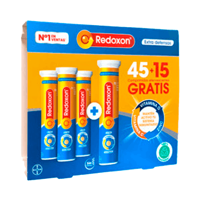 PACK REDOXON EXTRA DEFENSAS 45+15