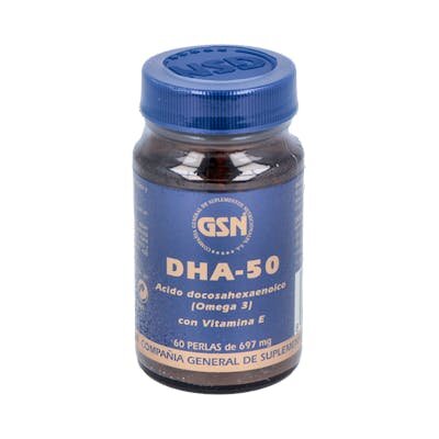 DHA50 OMEGA3 VITAMINA E 60 PERLAS GSN