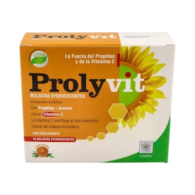 PROLYVIT EFERVESCENTE C/STEVIA 16SOB NOE