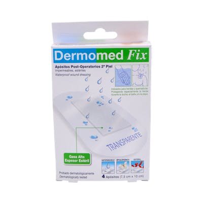 DERMOMED FIX APOS 2ª PIEL 7,5CMX10CM 4 U