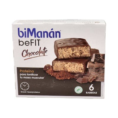 BIMANAN PRO BARRITA CHOCOLATE 6UD X 27GR