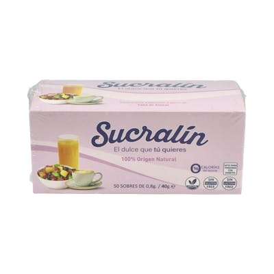 SUCRALIN DE SUCRALOSA ENDULZANTE SOBRES