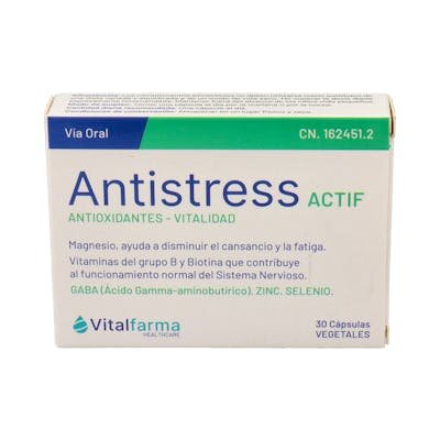 ANTIESTRESS ACTIF 30 CAPS VITALFARMA