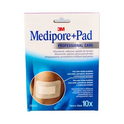 3M MEDIPORE+PAD 10 APOS ESTERIL 10X10CM