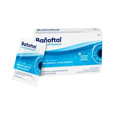 BAÑOFTAL TOALLITA OCULAR ESTERIL 20U