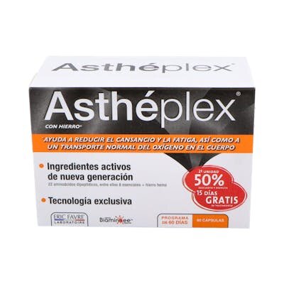 ASTHEPLEX AHORRO 30 CAPS 2ªUDS 50%