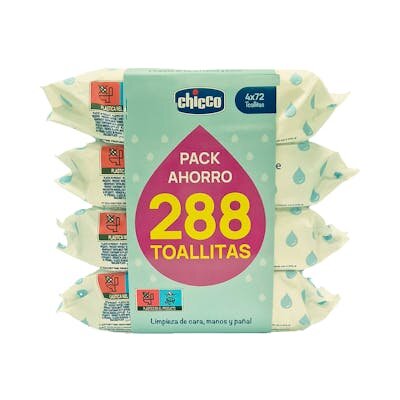 CHICCO TOALLI PERFUMADA PACK 4X72UDS