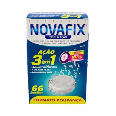 NOVAFIX TABLETAS LIMPIADORAS 66 TRI ACCI