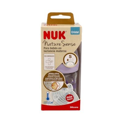 BIBERON NUK NAT SENSE CRIST TC 0-6 120ML