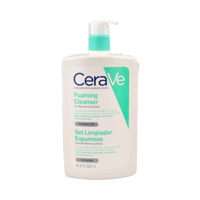 CERAVE GEL LIMPIADOR ESPUMOSO 1 L