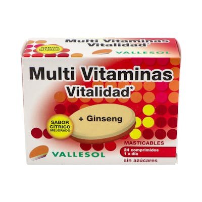 VALLESOL MULTIVIT. VITALIDAD GINSENG 24C