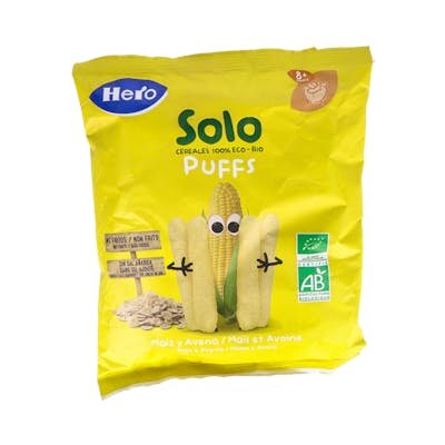 HERO BABY SOLO SNACK MAIZ Y AVENA 25G