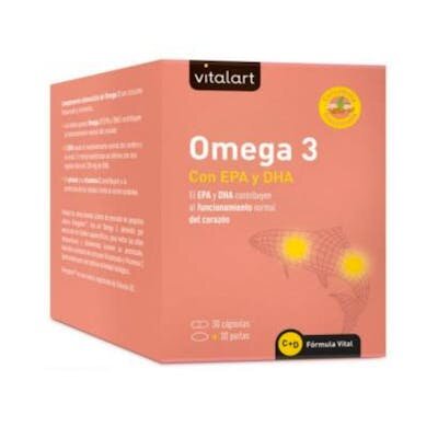VITALART OMEGA 3 EPA+DHA 30CAP+30PERLAS.