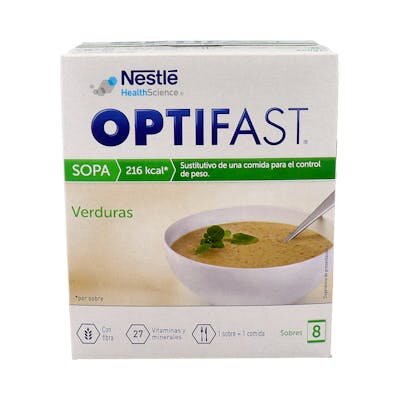 OPTIFAST SOPA VERDURAS 8 SOBRES 55 G