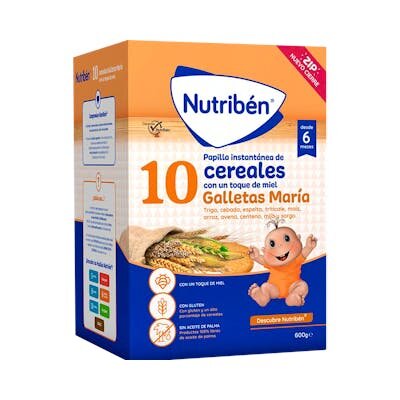 NUTRIBEN 10 CERALES MIEL GALLE MARIA 600