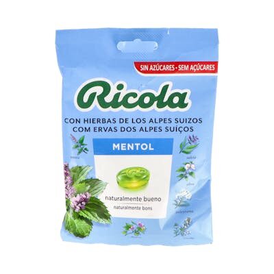 RICOLA CARAMELOS S/A MENTOL 70 GRS