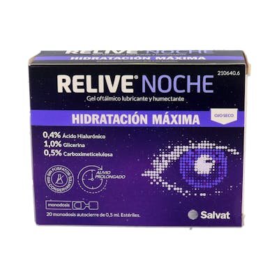 RELIVE NOCHE 20 VIALES MONODOSIS