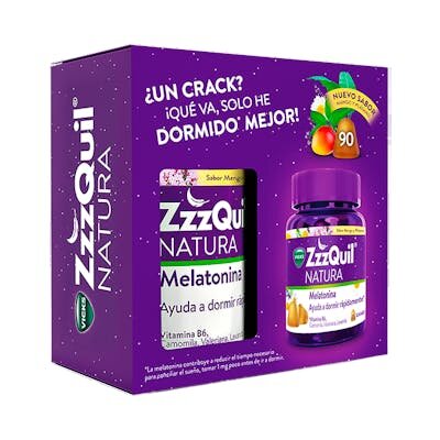 ZZZQUIL NATU MELAT MANGO PLATA 90U PACK