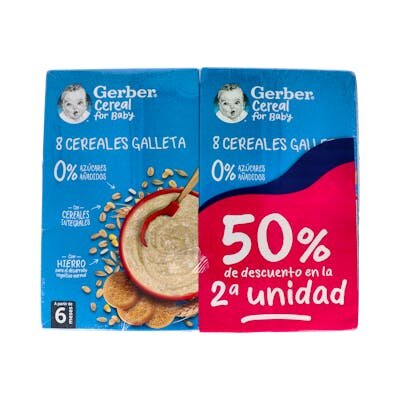 GERBER 8 CERE GALLETA DUPLO (2X475)