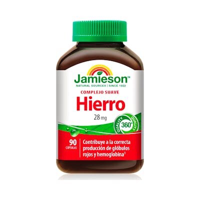 HIERRO COMPLEJO SUAVE 28MG 90CAPS JAMIES