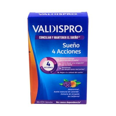 VALDISPRO SUEÑO 4 ACCIONES 30 CAPSULAS