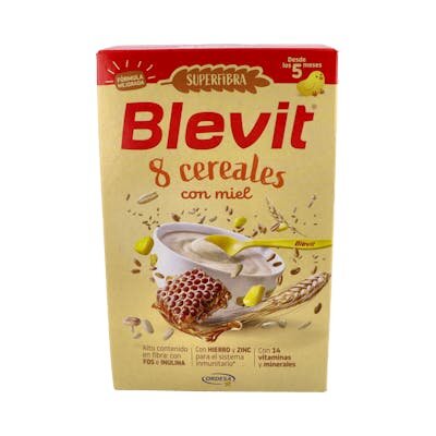 BLEVIT SUPER FIBRA 8 CEREALES MIEL 500GR
