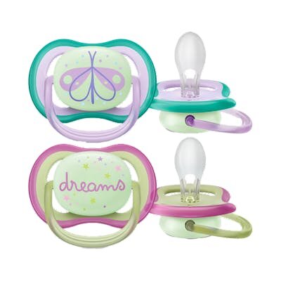 CHUPETE NIÑA SILI AVENT ULT AIR NOC 0-6M