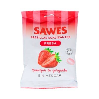SAWES PASTILLAS SUAVI S/AZUCAR 50G FRESA