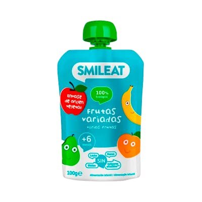 POUCH FRUTAS VARIADAS ECO SMILEAT 100 GR