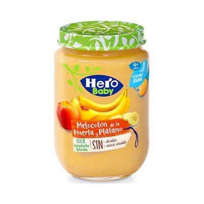 HERO BABY MELOCOTON PLATANO 190 GR