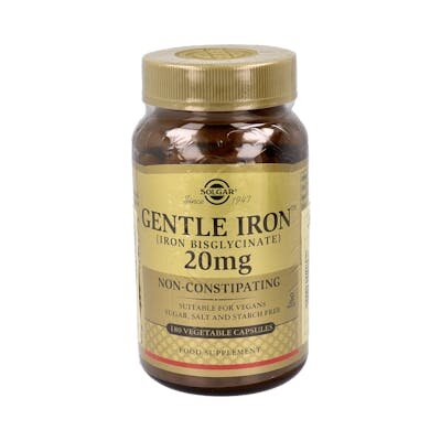 HIERRO GENTLE 20 MG 180 CAPSULAS SOLGAR