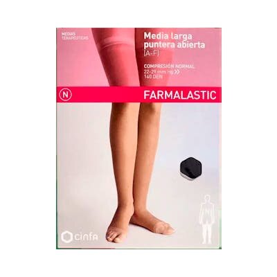 MEDIA LARG FARMALASTIC 15/20MMHG NEGR EG